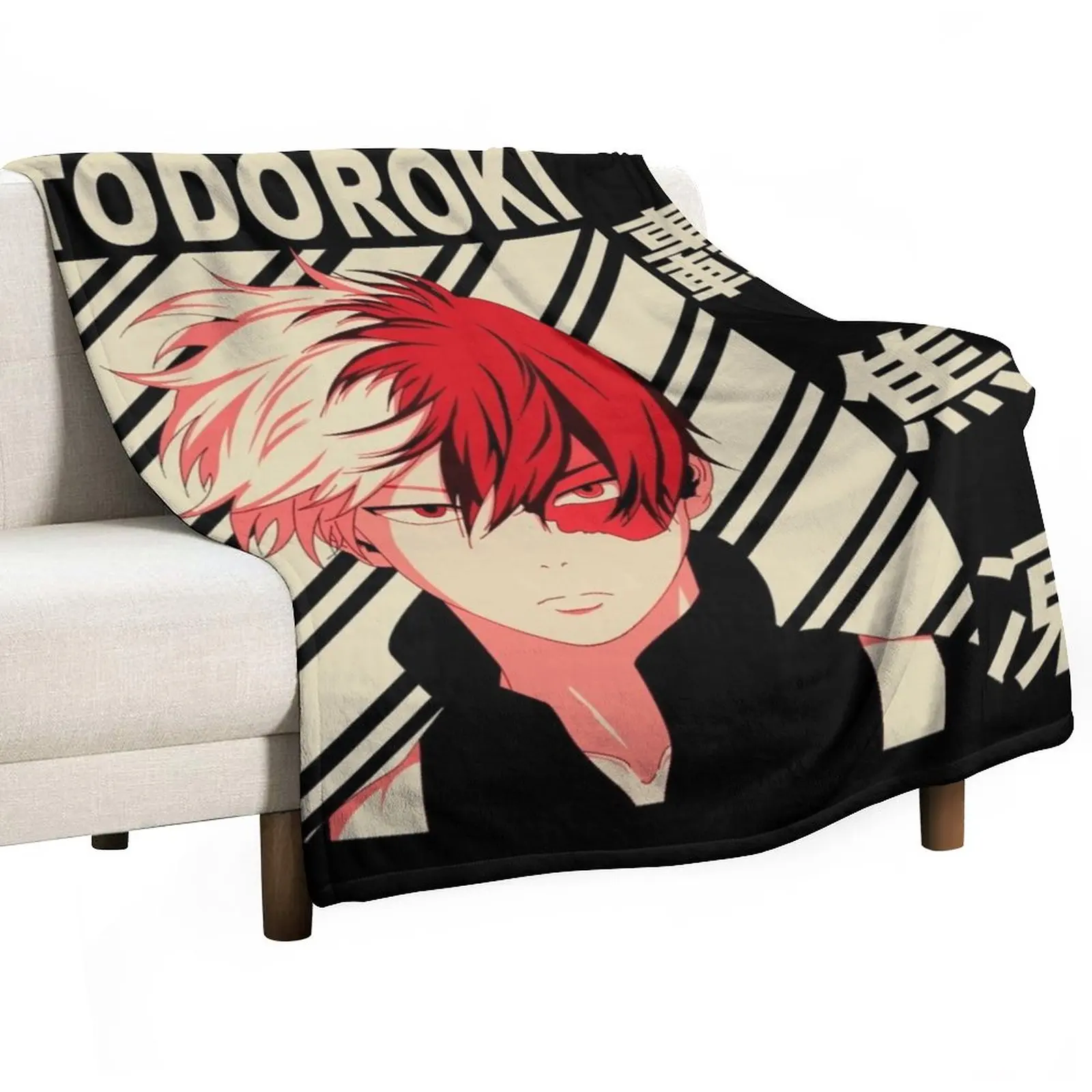 

Shoto todoroki - Vintage Art Throw Blanket Camping Blanket For Sofa Fashion Sofa Blankets