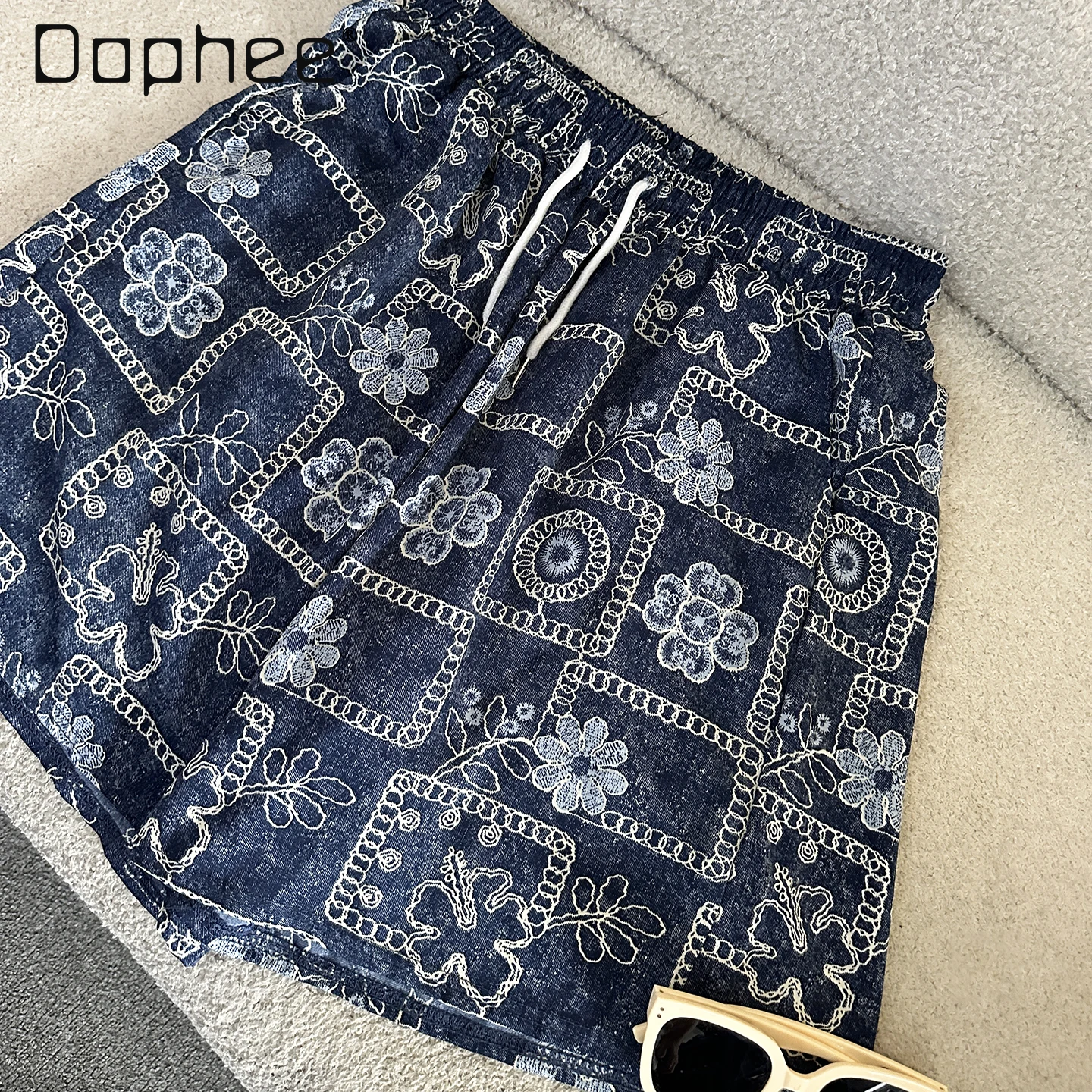 

Heavy Industry Patch Embroidery Butterfly Short Sleeve T-Shirt Sets 2025 Summer Loose Casual Top + Shorts Two-piece Set Women