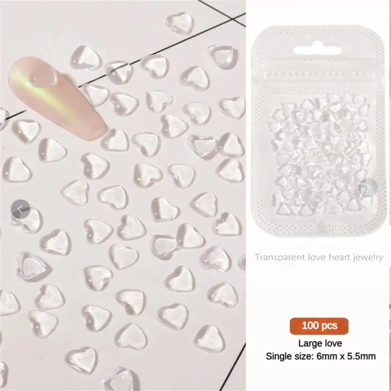 Unique Nail Accessories Fashion Heart A Bag High Quality Nail Art Heart Nail Accessories Nail Decoration Amazing Popular