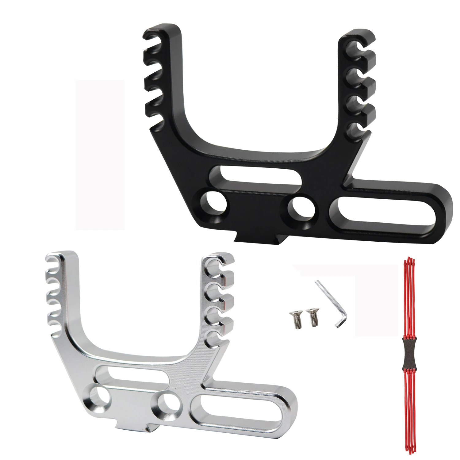 

Aluminum Alloy 8-hole Slingshot Head DIY Slingshot Special Accessories Homemade Slingshot Parts Assembled Slingshot