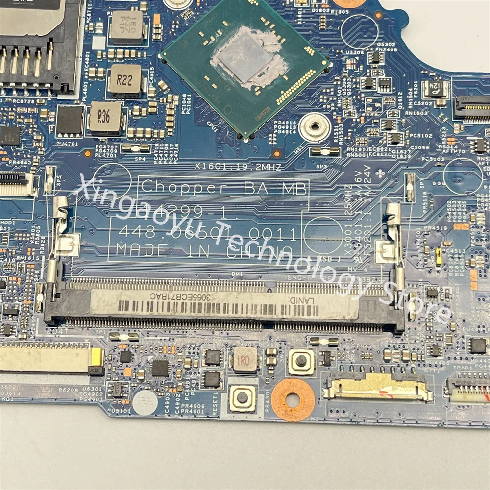 Placa-mãe original do portátil para Acer, R3-131, R3-131T, N3160, N3700, 14299-1, 448.06501.0011, DDR3, 100% testado OK