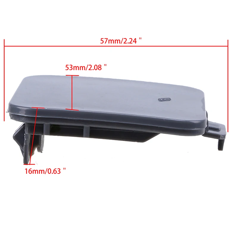 Car Front Bumper Tow Hook Cover Cap for BMW 5-Series E60/E61 Pre-facelift X3 E83 2001 2002 2003 2004 2005 Grey Exterior Parts