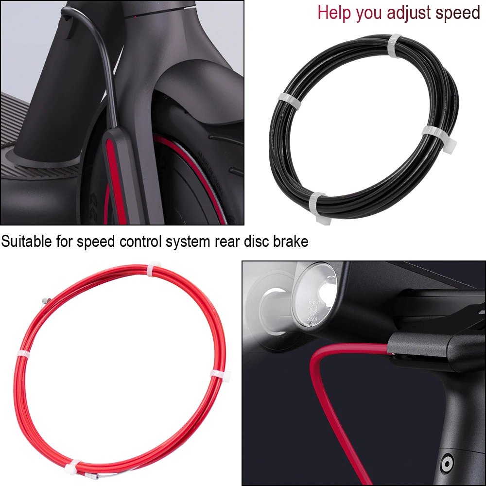 Red/Black Brake Cable Wire For Xiaomi 4 /4 Pro Electric Scooter General Line Cable Replacement Accessories