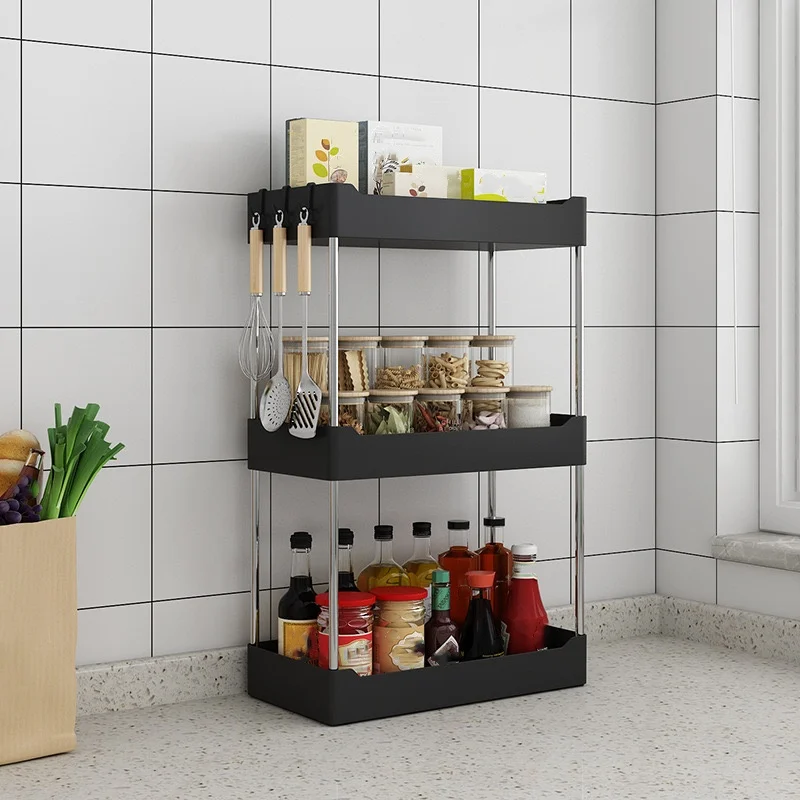 1pcBathroom sink kitchen countertop storage rack bathroom supplies snack storage rack washbasin narrow seam rack toilet