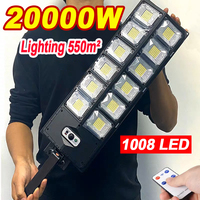 Wide Range Lighting Solar Lamp Most Powerful Outdoor Solar Light 1008 LED Remote Control Garden Street Light Super Bright Lamp