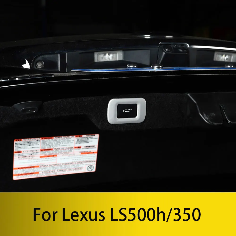 For Lexus LS350 LS500h  electric tailgate button sticker decoration frame glitter interior modification accessories 2018 2025