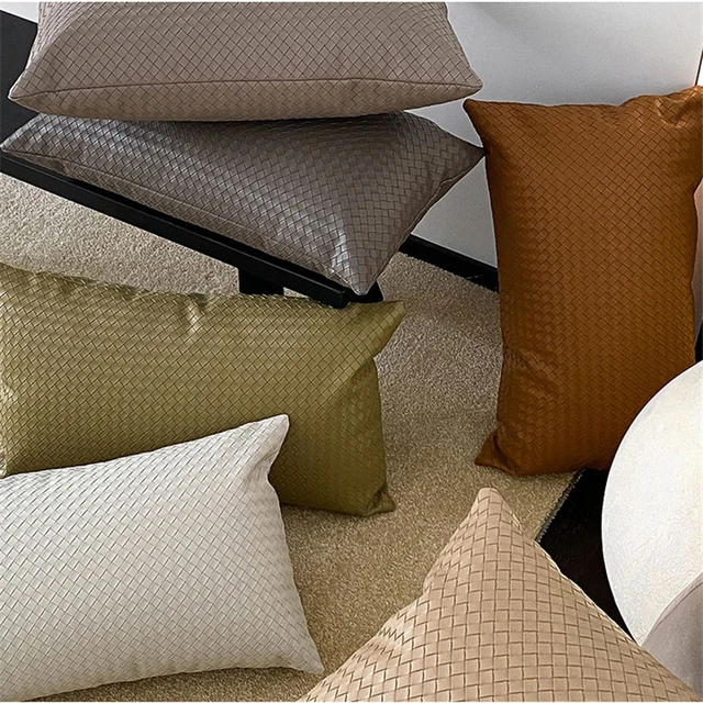 White leather pillows hotsell
