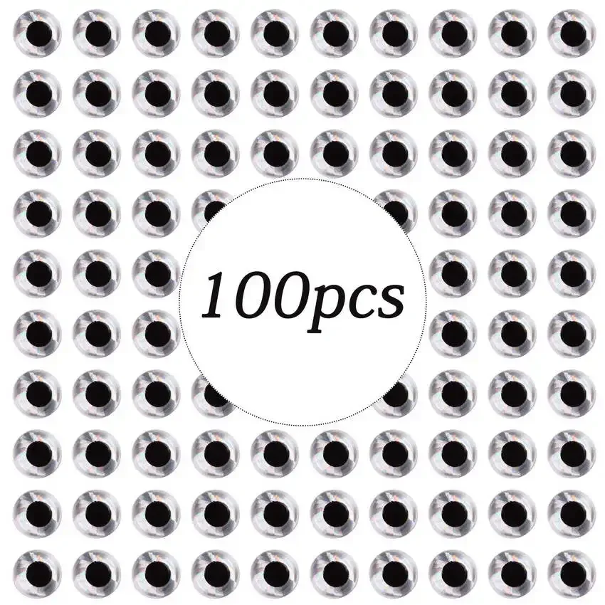 Ojos holográficos 3D para señuelos de pesca 3-9mm DIY - imagen 2