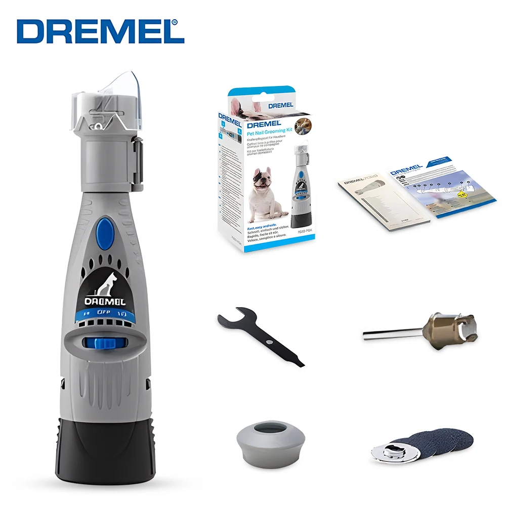 

Dremel Pet Nail Grooming Tool Puppy Nail Clippers Safe Humane Grooming Machine 3 Gears Dog Nail Cut Grinder Trimmer Pet Supplies