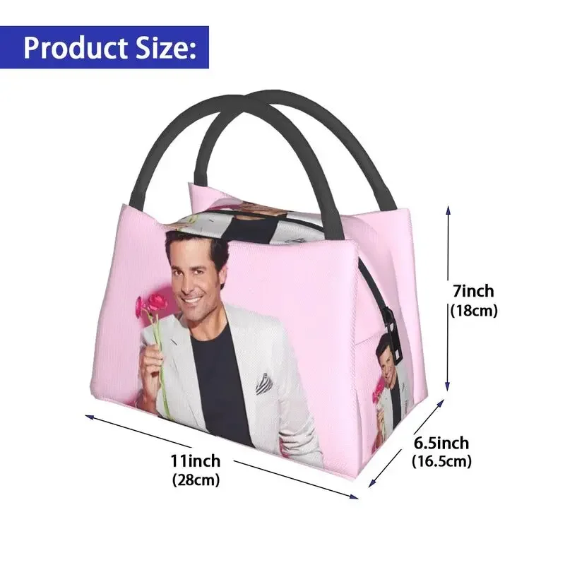 Custom Chayanne Lunch Bag Men Women Thermal Cooler Insulated Lunch Boxes for Work Pinic or Travel Fruit Fresh Storage Bag