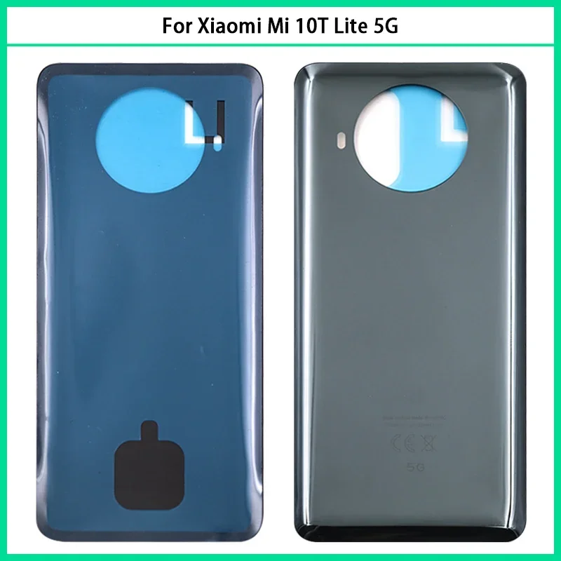 New For Xiaomi Mi 10T Lite 5G Battery Back Cover 3D Glass Panel Rear Door Glass Mi10T lite Housing Case With Adhesive Replace