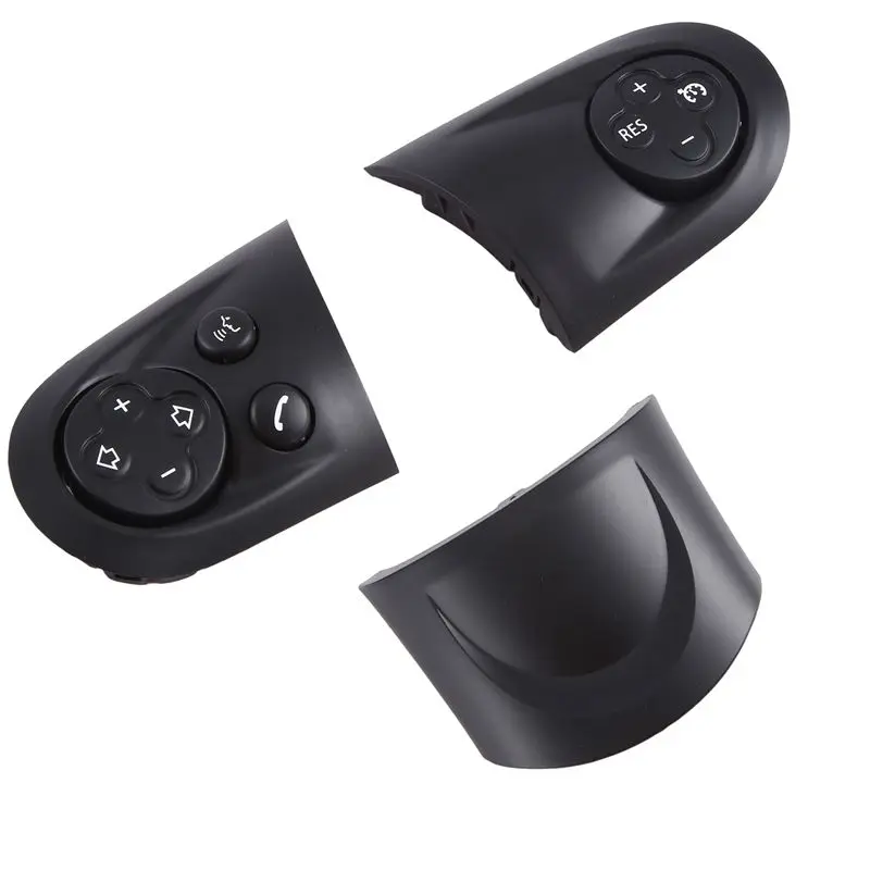 【Top Sale !!】Audio Cruise Car Steering Wheel Control Switch Trim Cover Black ABS For BMW MINI Cooper R55 R56 R57 R58 R59 R60 R61