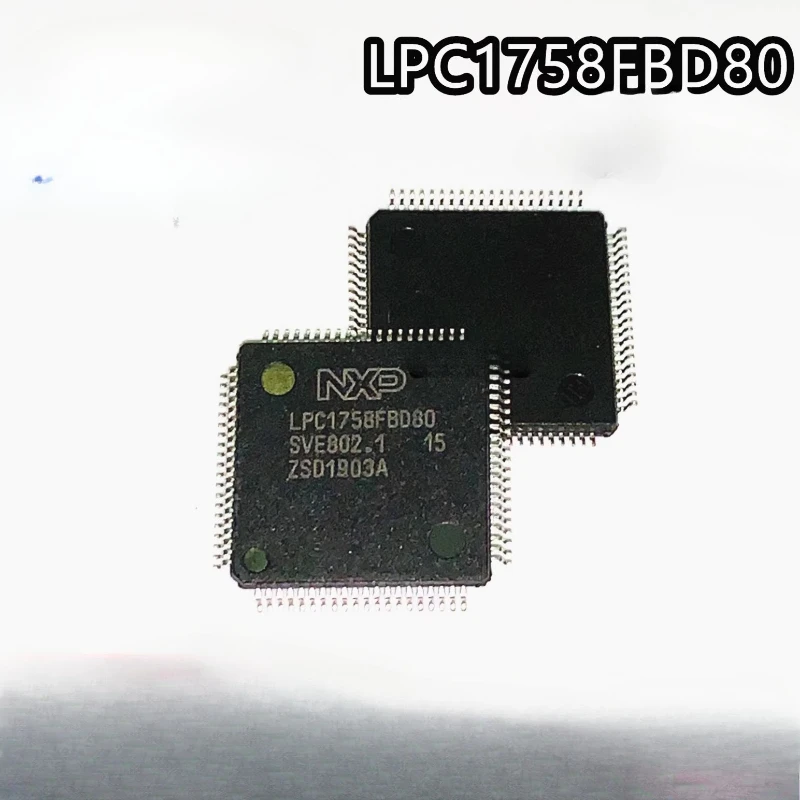 5 قطعة/الوحدة LPC1754 1758FBD80 LQFP80 متحكم صغير قابل للتطوير 32 بت (MCU) على أساس ARM Cortex-M3