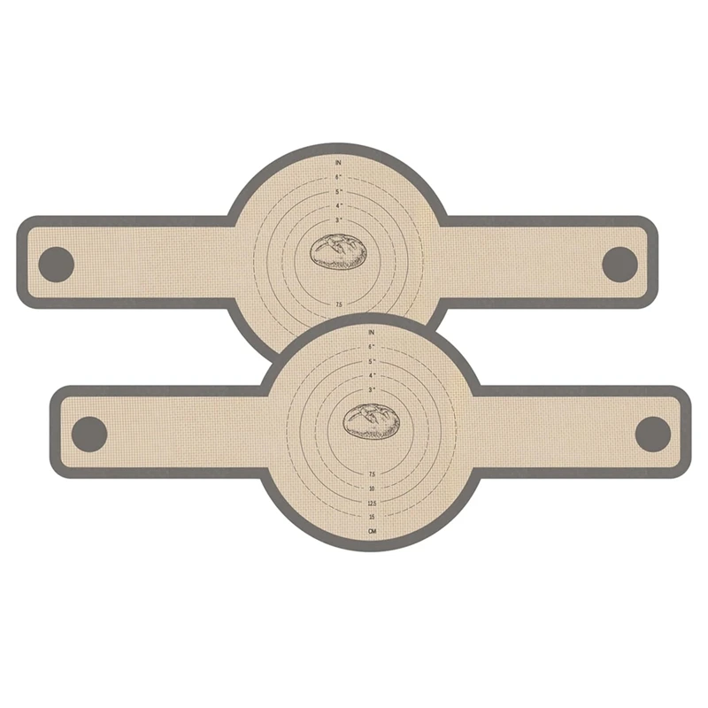 Silikon ekmek Sling için güveç tenceresi, 2 adet yapışmaz ve kolay temiz yeniden silikon ekmek pişirme Mat uzun kolları ile