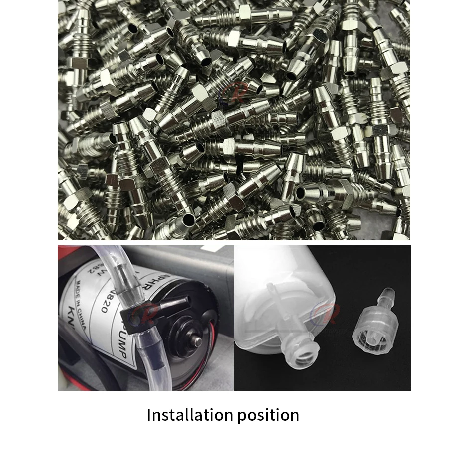 20 Stück Φ4mm 6mm Tintenschlauchverbinder Filteranschluss Tintenschlauchadapter für Tintenstrahldrucker T Y-förmiger Tintenschlauchadapter – Detail 6