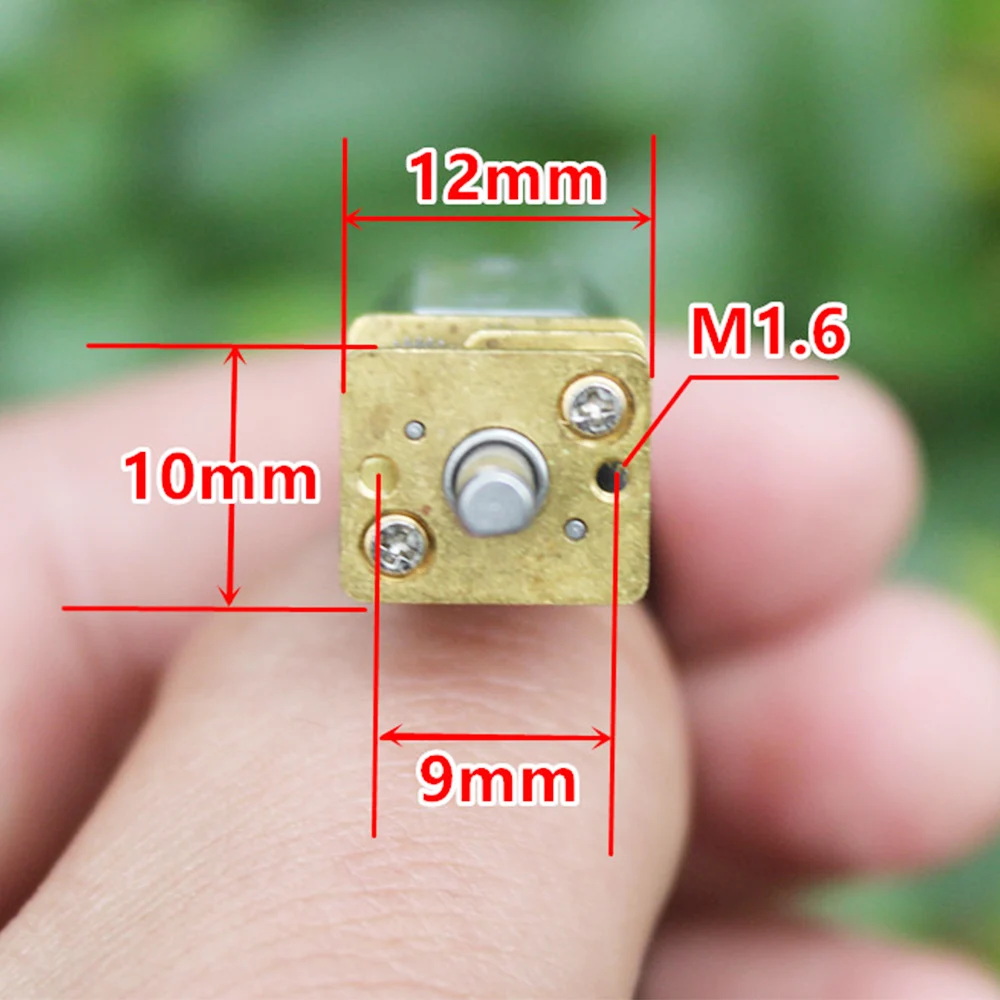 Micro N20 Gear Motor Full Metal Gearbox Reducer DC 3V 6V 50RPM Slow Speed Large Torque Electronic Digital Door Lock Smart Robot