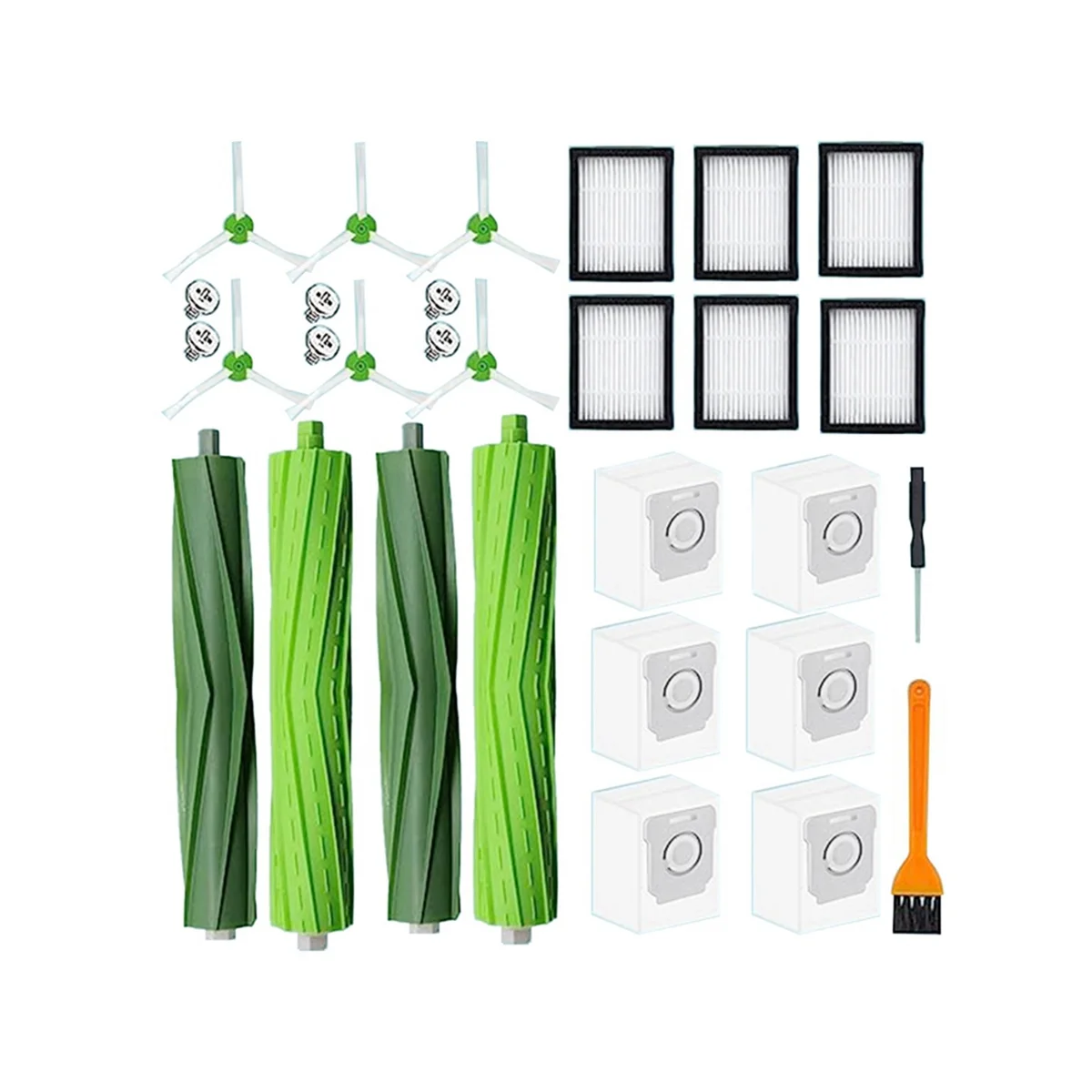 Odpowiednie akcesoria do robotów sprzątających I7 J7 E5 E6 I3 Szczotka główna Szczotka boczna Filtr Wkład filtracyjny Worek na kurz-HIM