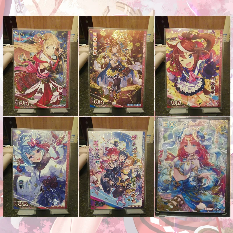 Коллекционные карты Anime Goddess Story: UR, SP, SSP, EX — Юки, Асуна, Цусима, Йошико, Руби, Куроусава, Токай, Тейо, Шеффи, Нилу
