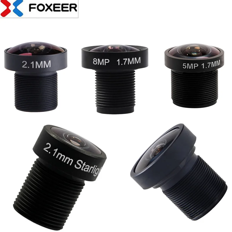 Original Foxeer M8/M12 replacement lens 5MP/8MP1.7/1.8/2.1/2.5mm wide-angle lens, applicable to FPV Arrow/Rediator/Falkor camera