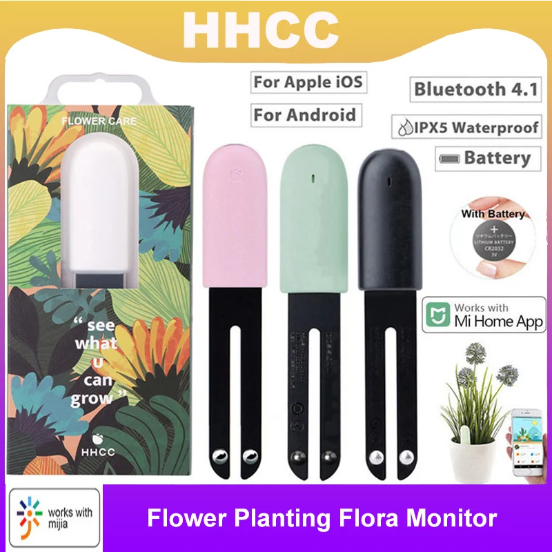 

HHCC Flower Care Flora Monitor Smart Flower Monitor Plant Sensor Grass Soil Water Fertility Sensor Garden For Xiaomi Home Mijia