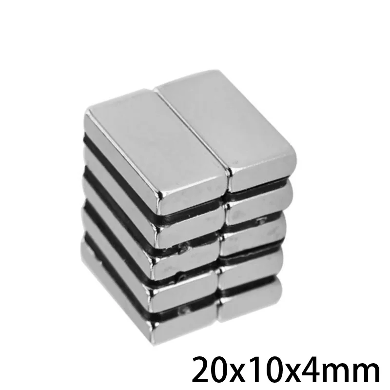 5~100pcs 20x10x4 mm Strong Quadrate Neodymium Magnet 20mm*10mm NdFeB Magnetic 20x10x4mm Rare Earth Magnets 20*10*4 mm N35