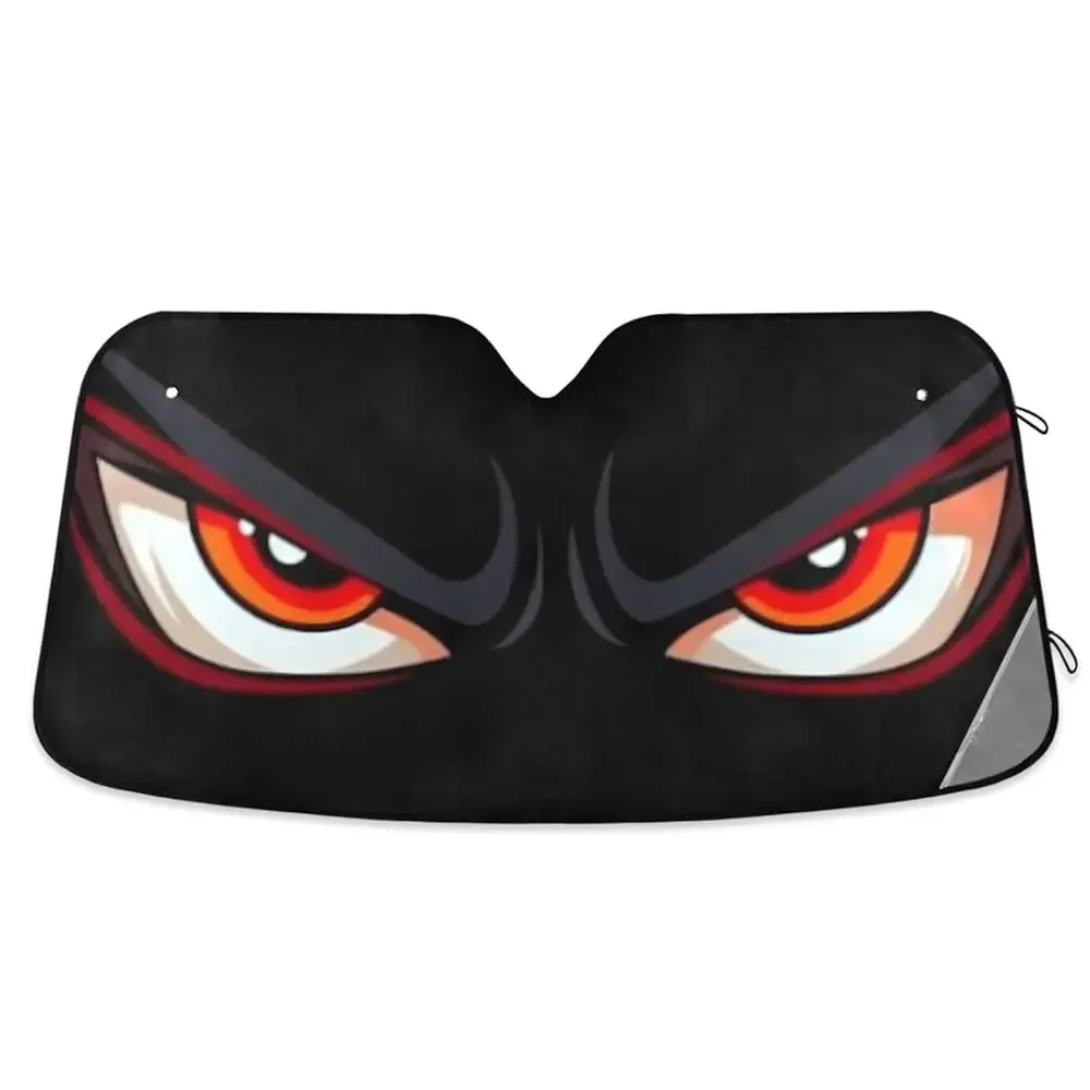 

Free ShippingCartoon Evil Red Eyes Windshield Sunshade Car Sun Shade Front Window Shade for Truck SUV Blocks UV Rays Sun Reflect