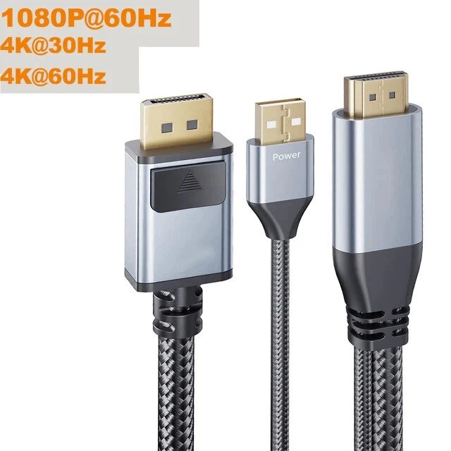 Adattatore da DisplayPort 1.4 a HDMI 2.1, 8K 60Hz / 4K 120Hz Unidirezionale DP a HDMI per PC, Dell, HP, AMD, NVIDIA Adattatore da DisplayPort 1.4 a HDMI 2.1, 8K 60Hz / 4K 120Hz Unidirezionale DP a HDMI per PC, Dell, HP, AMD, NVIDIA