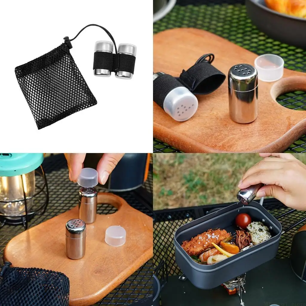 

31BE Miniature Seasoning Bottle Set Durability for Backpackers and Trail Chefs