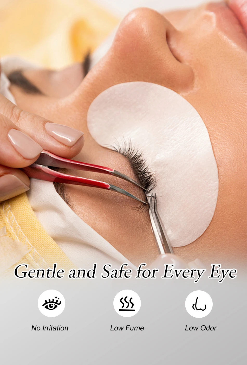 JOMAY Wimpernverlängerungskleber 0,3S-2S Extra Starker Wimpernkleber 8 Wochen Haltbarkeit Wimpernverlängerungszubehör Make-up für Profis – Detail 6