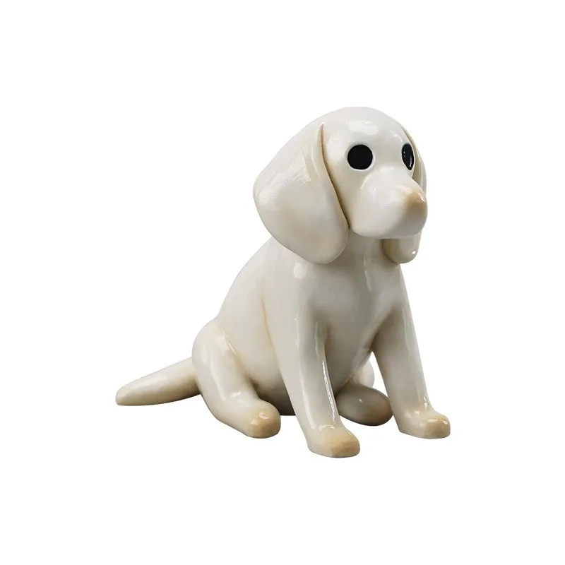 

Ghost dog model simulation dog model cartoon white dog figure tide play desktop decoration gift