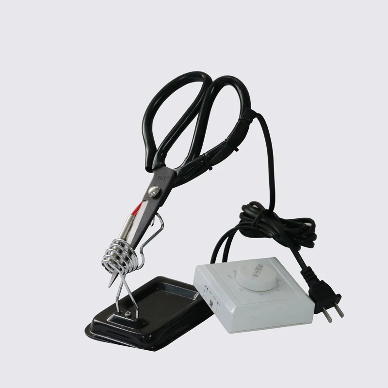 Electric Heating Scissors,Tailor heat scissors Cutter Tools with rack