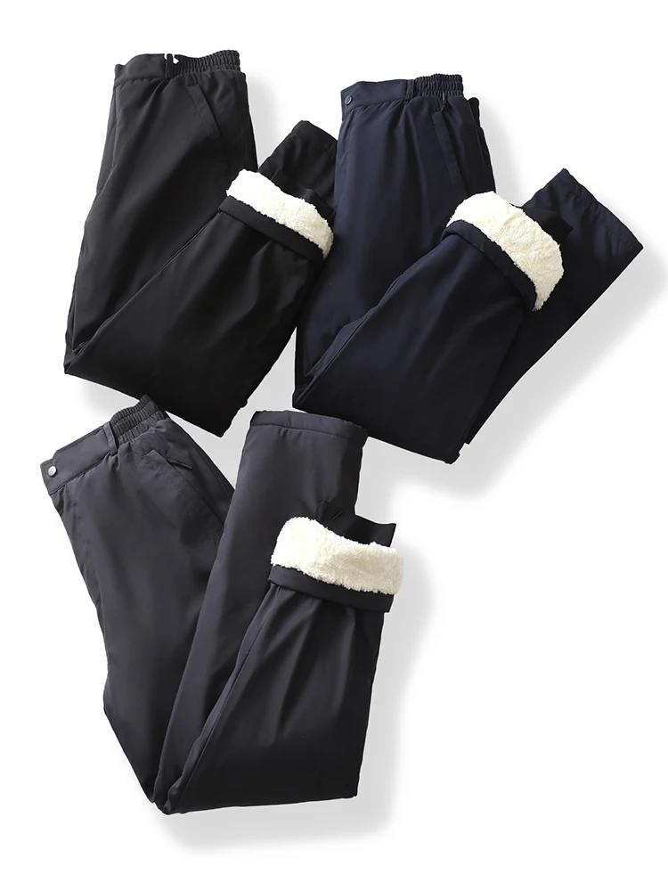 

Универсальные утепленные брюки из хлопка с флисовой подкладкой из овечьего вельвета, с защитой коленей, для экстремально холодной погоды