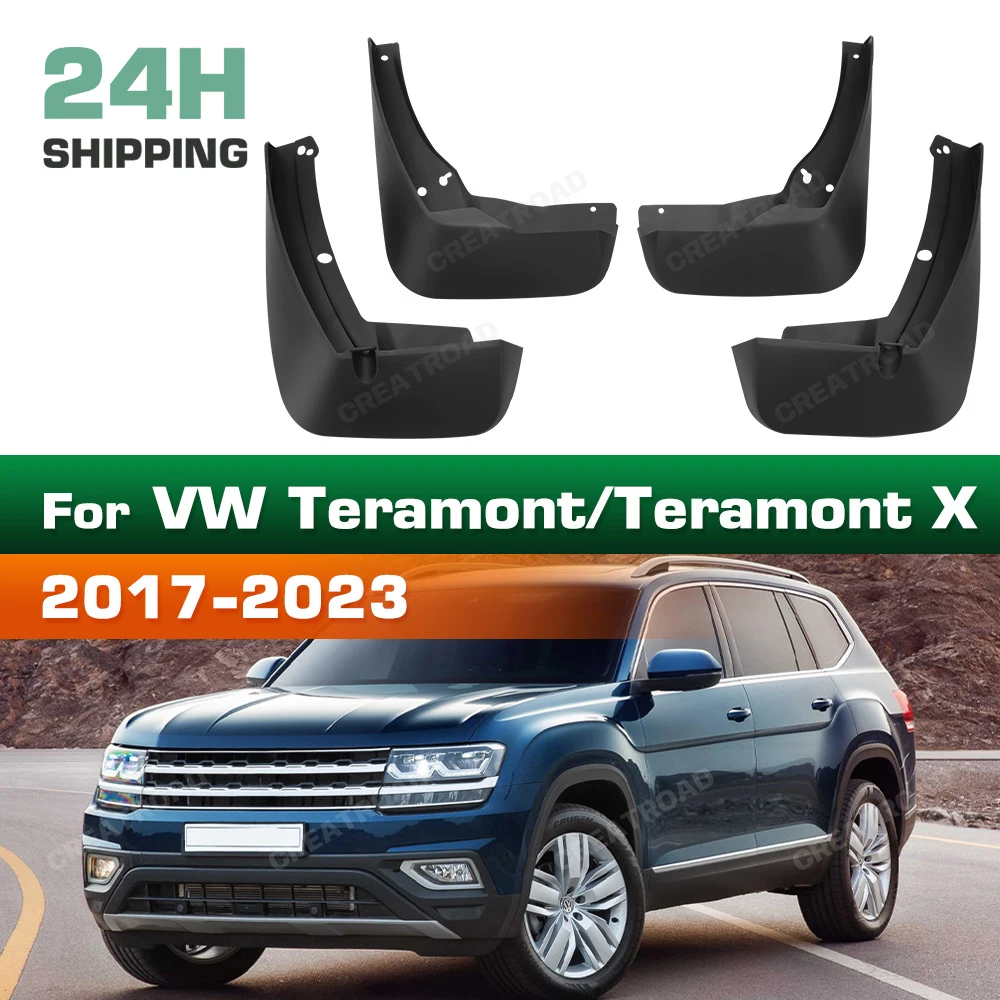 

For Volkswagen VW Teramont/Teramont X 2017-2023 2021 2022 Fender Mudflaps Splash Guards Mudguards Mud Flaps car Accessories