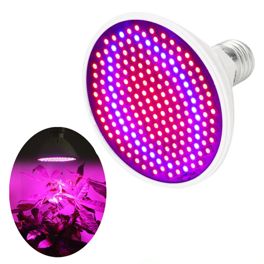 

20W Full Spectrum E27 LED Grow Lamp 200LED Light For Plant Grow Light Red Blue LED For Plants Flower Growth Bulb DIY Accessories