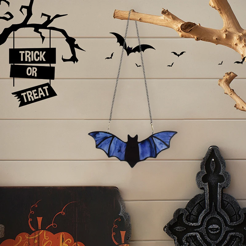 

Halloween 3D Bat Pendant Home Living Room Wall Hanging Ornament DIY Courtyard Bar Haunted House Halloween Party Decoration