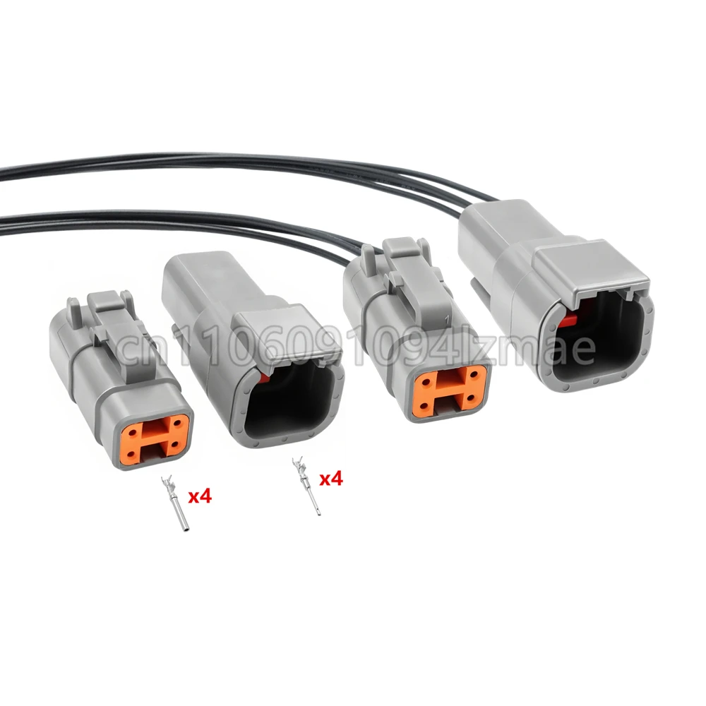 4 Pin DTM Waterproof Electrical Connector Inlet Air Temperature Sensor DTM06-4S ATM06-4S DTM04-4P ATM04-4P