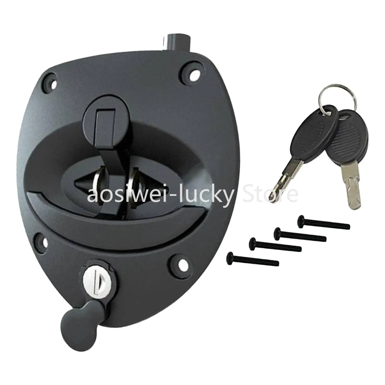 Entry Door Lock Accessories Safe Camper Door Latch Useful for Toolbox Cargo Hauler Yacht Motorhome Vehicle Compartment