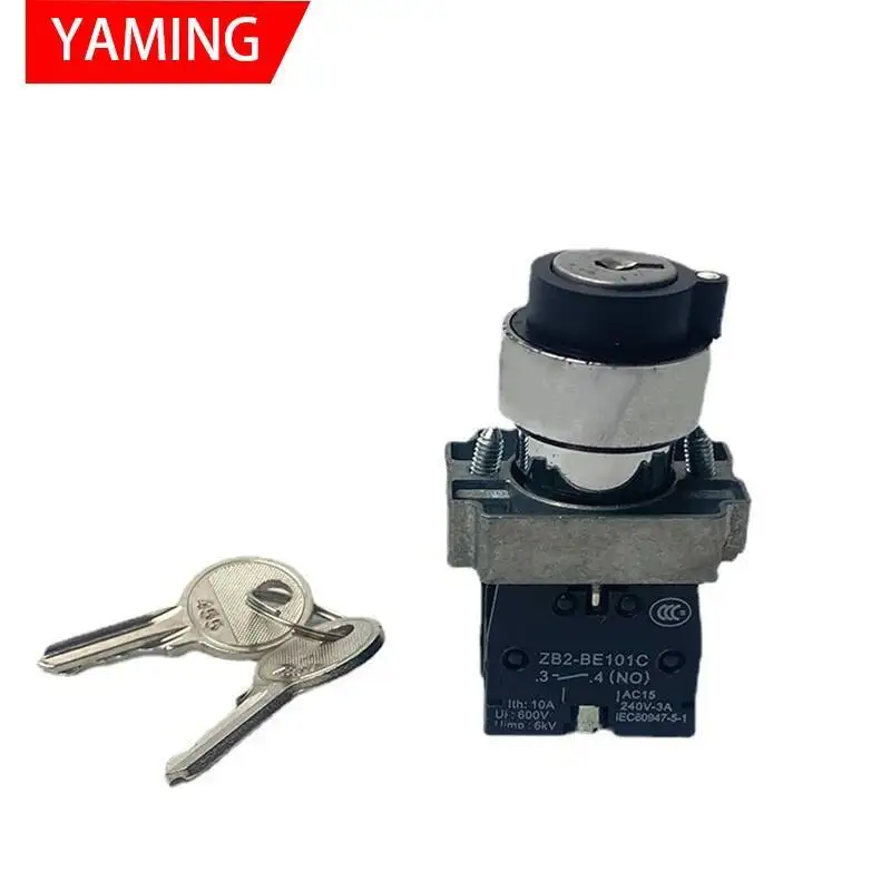 XB2-BG33 BG23 BG35 مفتاح دوار مفتاح زر معدني 3 موقف الذاتي قفل محدد 2NO 1NO1NC 10A 22 مللي متر تصاعد محدد #4