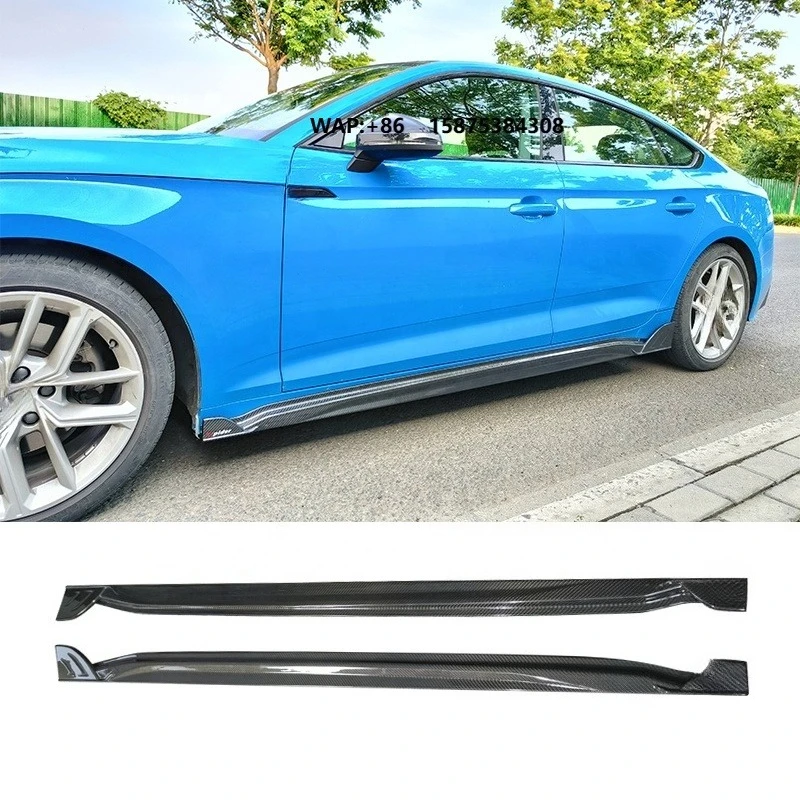 

ForA5 S5 C8 Side Skirt Car Bodykit Upgrade A5 S5 RS5 B9.5 B9pa Side Lip Skirt 2020-2022