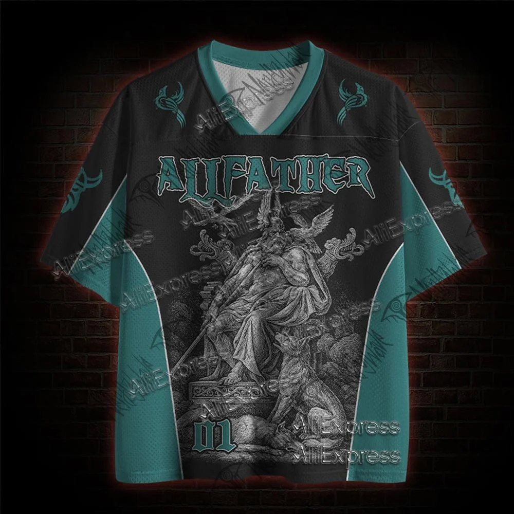 Hot Selling Street Fashion Quick Drying Mesh Sportswear, Adult and Children's V-neck Breathable T-shirts, Horror Movie Series