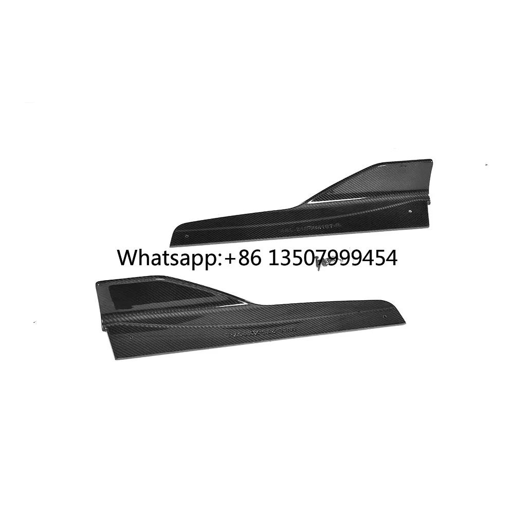 Top Material Carbon Fiber Side Skirts Splitter Corner Fins Aprons For F83 F82 M4 F80 M3 2014 - 2019