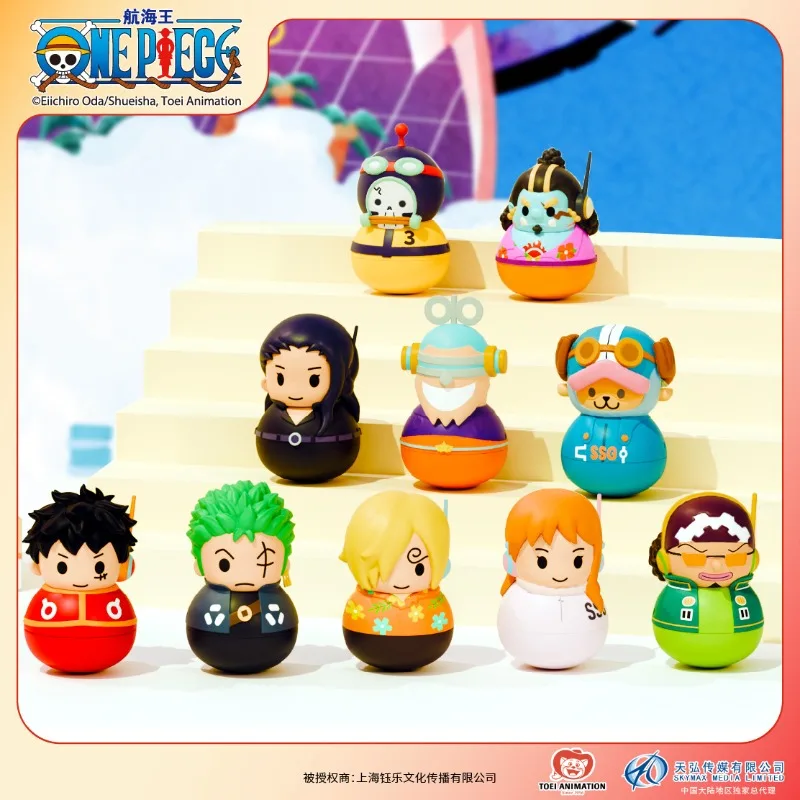 

In Stock Original BANDAI One Piece Roly-poly Toy Series Blind Box Anime Character Model Collection Holiday Toys Gifts