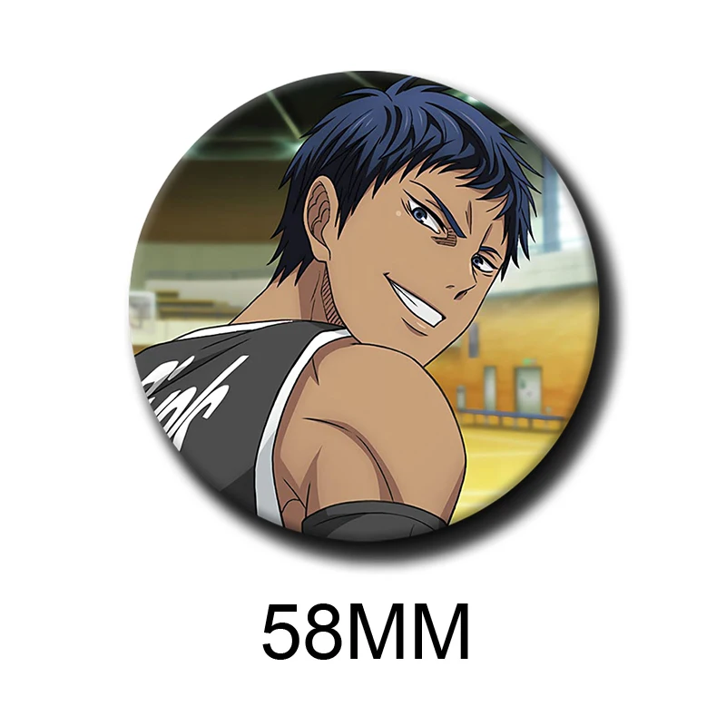 Cartoon Character Aomine Daiki Button Pin Anime Role Aomine Daiki Brooch Creative Badge for Backpack Clothes Decoration Gift