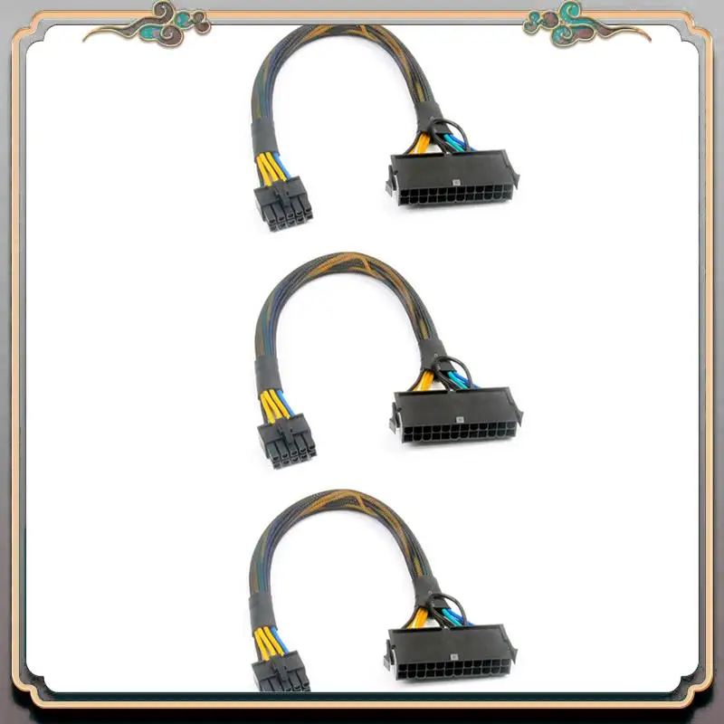 A46M-3X 24 Pin To 10 Pin ATX PSU Main Power Adapter Braided Sleeved Cable For IBM For Lenovo PC And Servers 12-Inch(30Cm)
