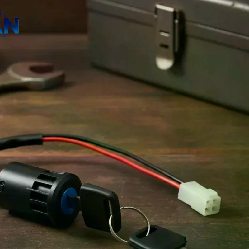 Moped Ignition Key Switch 2 Wire ATV Dirt Bike Accessory Electric Motorcycle Go-Kart On/Off Tool Durable