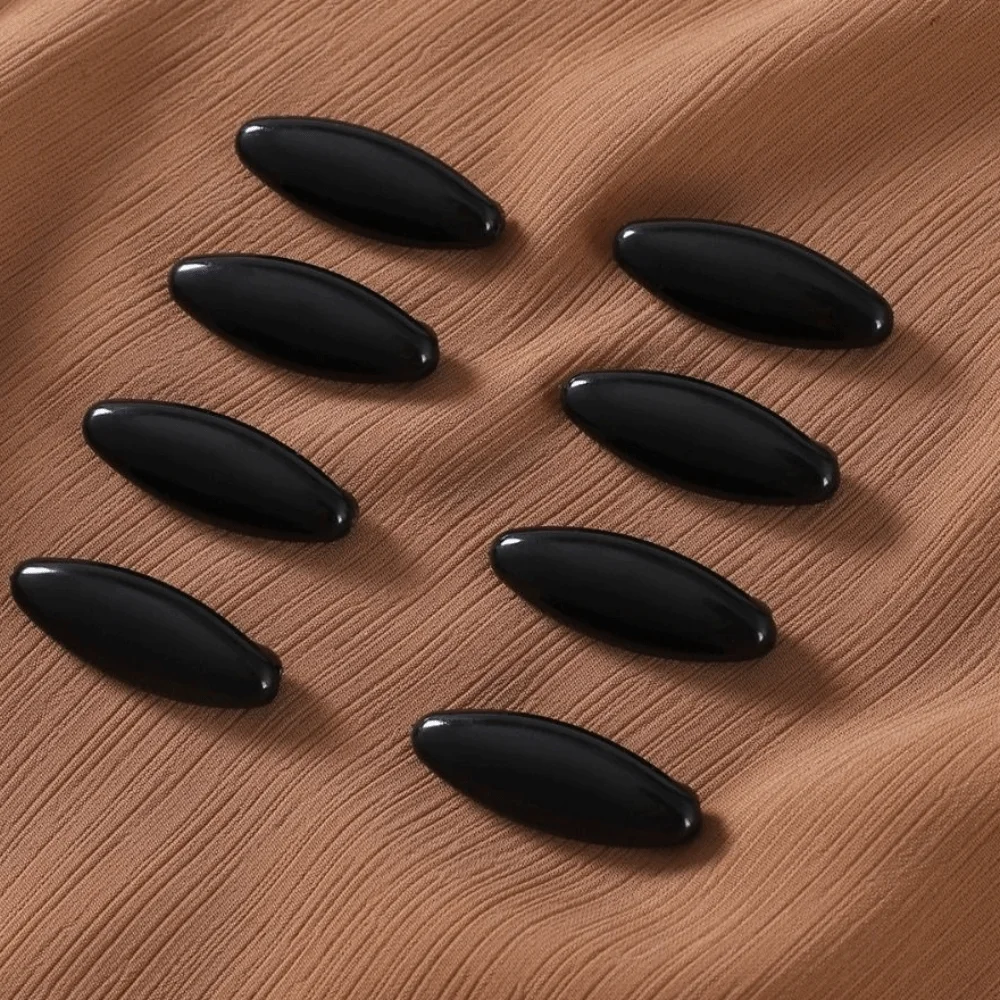 8pcs/set High Quality Solid Color Plastic Brooch Needle Elegantly Fix Scarf Hijab Brooch Scarf Accessory Safety Pin