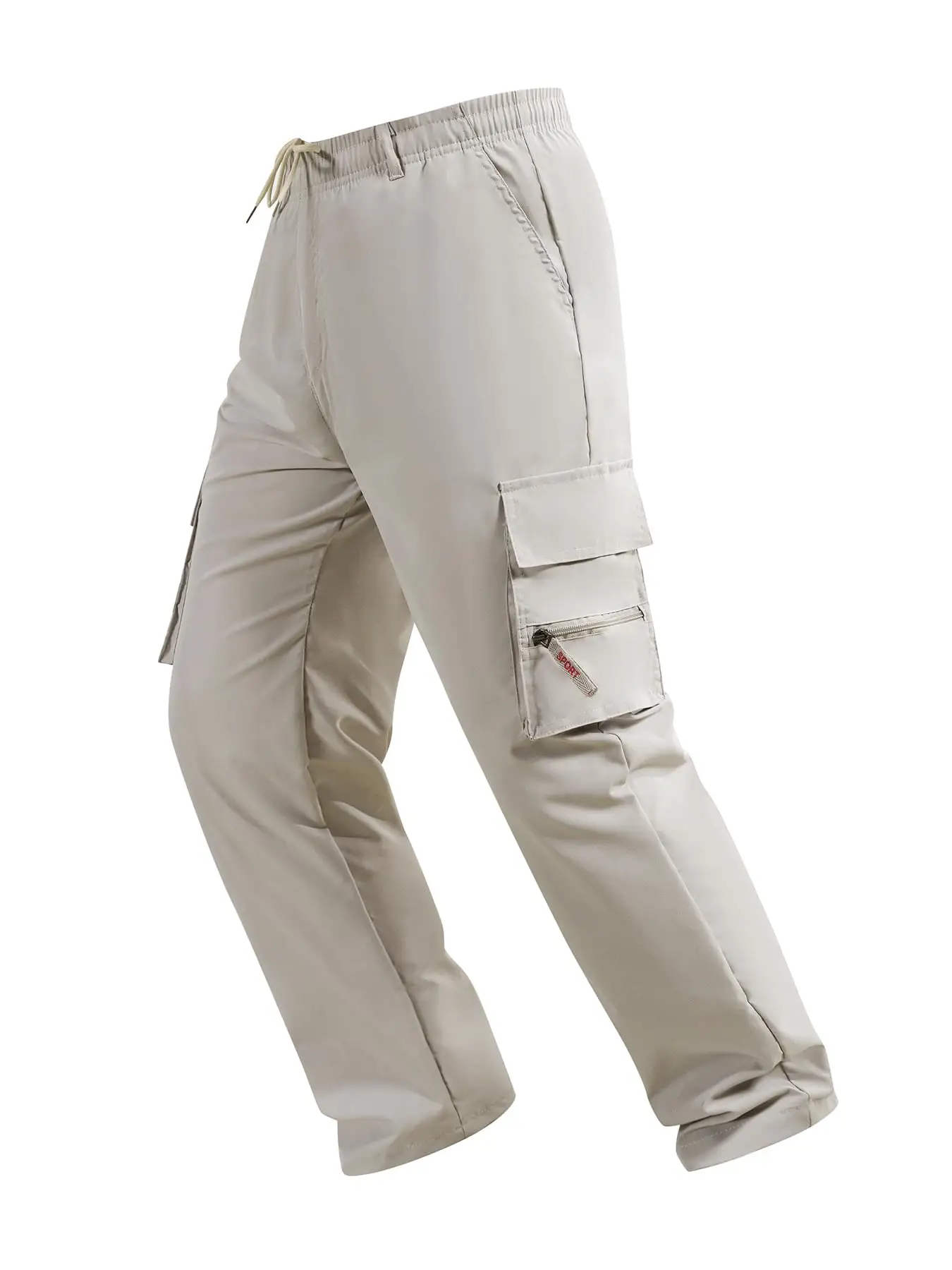 Men's Cargo Pants Spring Autumn Multi-Pockets Work Trousers Outdoor Casual Solid Color Long Pants Hiking Jogger Male Clothing