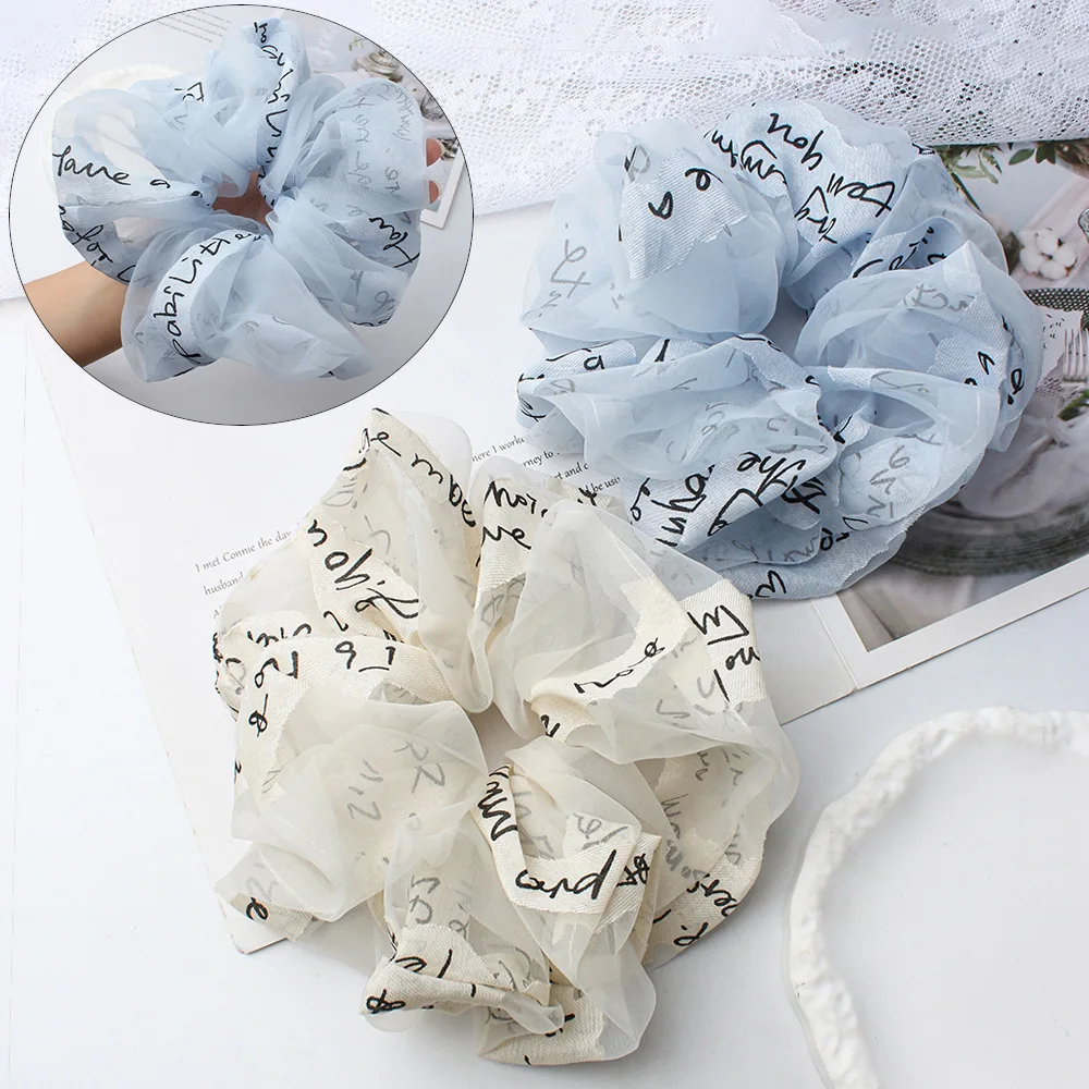 

Новые объемные аксессуары для волос из пряжи с алфавитным принтом, оптом