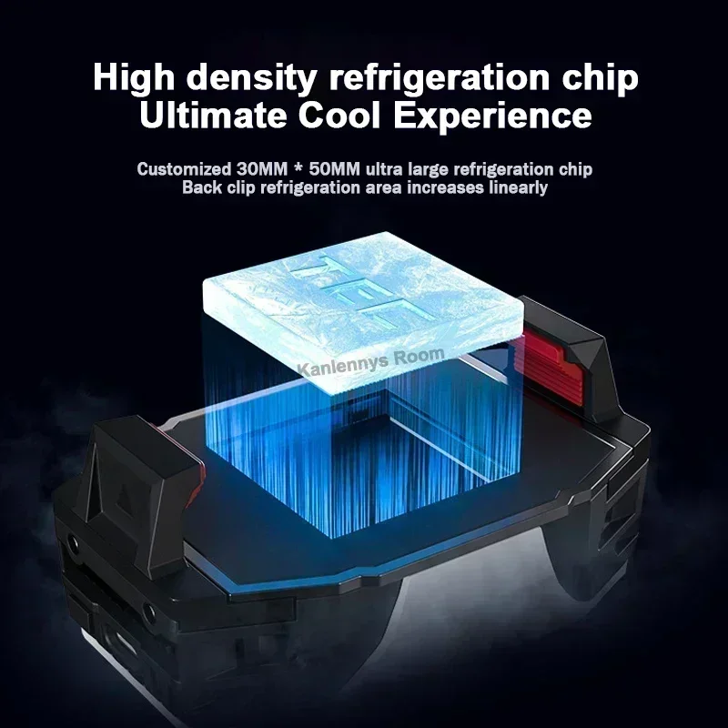 X98 Digital Display Mobile Phone Cooler Back Clip Cooling Fan Radiator for IOS Android PUBG 3 Gears Adjustable Game Accessories