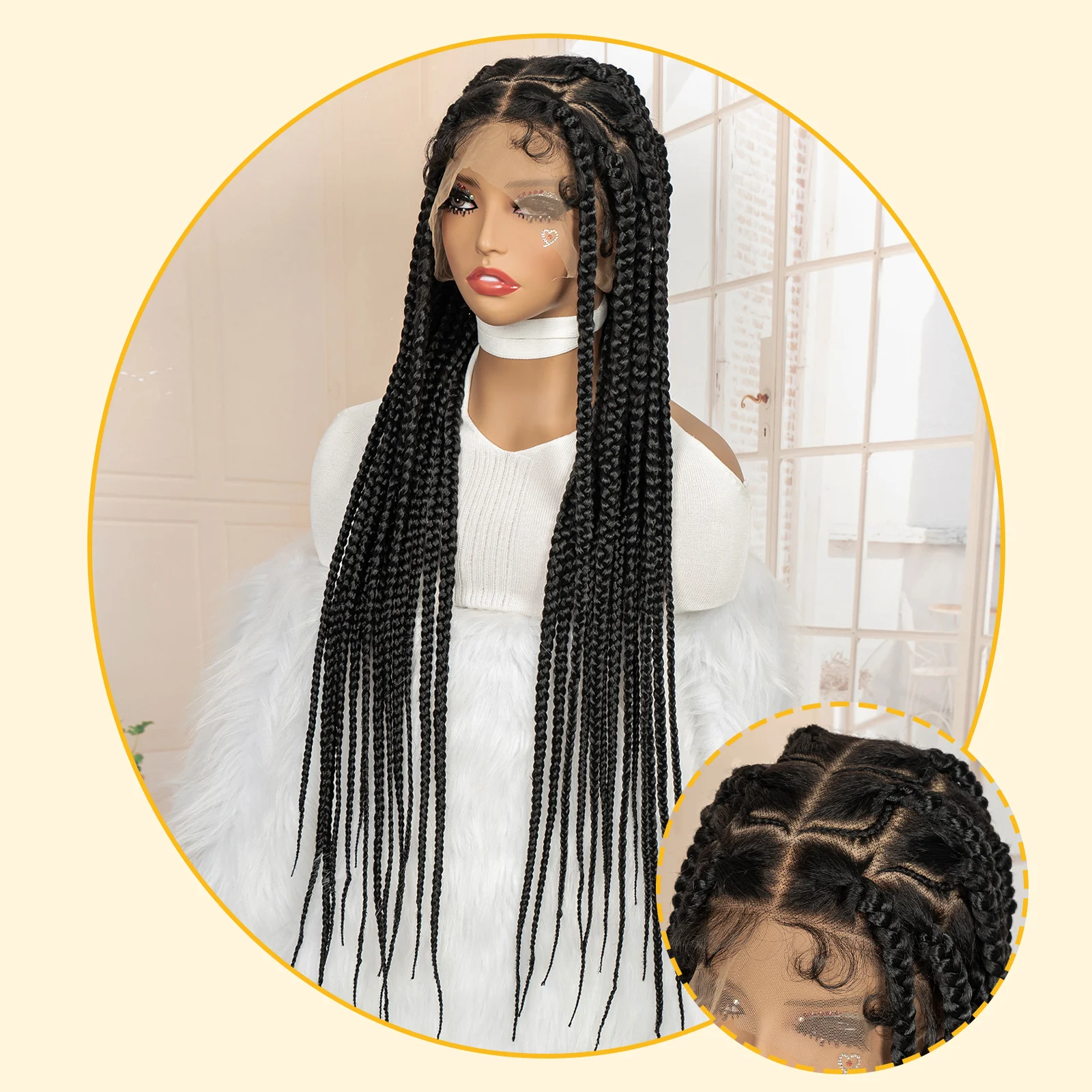 Siyah Kadınlar İçin Sentetik T - Synthetic Braided Wigs For Black Women incelemesi ve fiyatı
